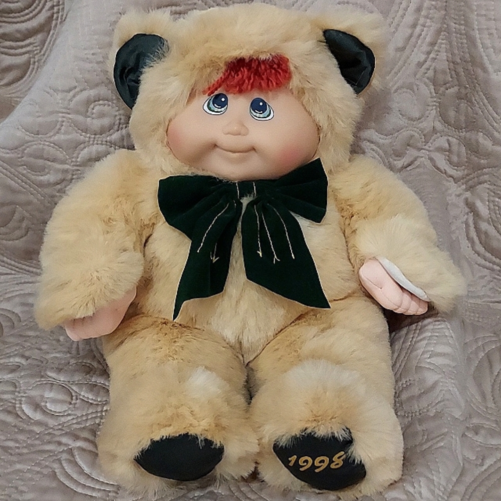 VINTAGE KUDDLE LOVE KIDS 1998 BOY BEAR WITH RED HAIR